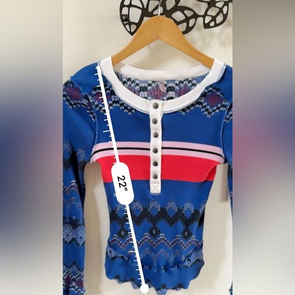 Free People Movement Rally Printed Layer
In  Swim Club Fairisle Combo M NWOT - Picture 10 of 13